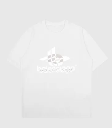 Balenciaga T-shirts for Men Crew Neck Black/White #A46476