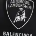 14Balenciaga T-shirts for Men Lamborghini Black/White #A46906