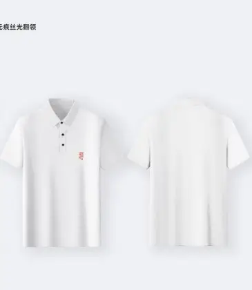 Burberry T-Shirts Polo for MEN Solid Color Black/White #A46583