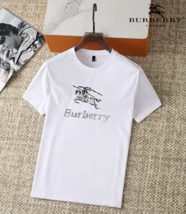 Burberry T-Shirts for MEN Solid Color Black/White #A46467
