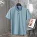 3Burberry T-Shirts polo for MEN Solid Color Black/White/Light Blue #A46573