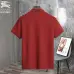 6Burberry T-Shirts polo for MEN Solid Color Black/White/Red/Khaki #A46579
