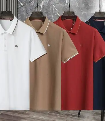 Burberry T-Shirts polo for MEN Solid Color Black/White/Red/Khaki #A46579