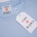 3Casablanca T-Shirts 260g Black/White/Blue #A53062