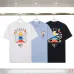 1Casablanca T-Shirts 260g Black/White/Blue #A53070