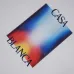 3Casablanca T-Shirts Gradient Casa Logo White/Black #A48652