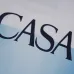 9Casablanca T-Shirts Gradient Casa Logo White/Black #A48652