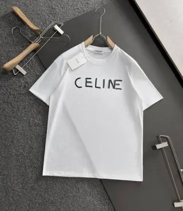 Celine T-Shirts for MEN Black/White #A46956