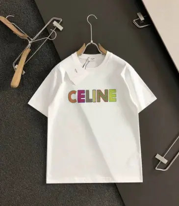 Celine T-Shirts for MEN Black/White #A46957