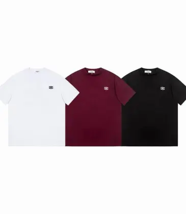 Celine T-Shirts for MEN Solid Color Black/White/Red #A46958