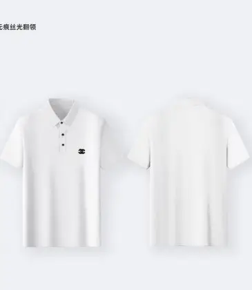 Chanel T-Shirts Polo for man mercerized Black/White  #A46593