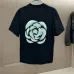 4Chanel T-shirt  camellia flower Black/White #A46405
