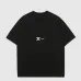 4Ch**el T-Shirts Solid Color Crew Neck Black/White #A46472