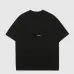 5Ch**el T-Shirts Solid Color Crew Neck Black/White #A46472