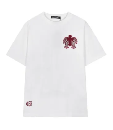 Chrome Hearts T-shirt for MEN Black/White #A49402
