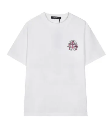 Chrome Hearts T-shirt for MEN Black/White #A49403