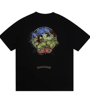 Chrome Hearts T-shirt for MEN Black/White #A51188
