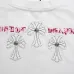 5Chrome Hearts T-shirt for MEN Black/White #A51201