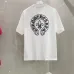 4Chrome Hearts T-shirt for MEN Crew Neck  printing Black/White/Red #A46417