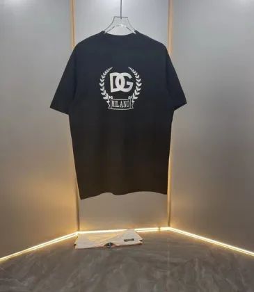 D&amp;G T-Shirts for MEN Black/White #A47078