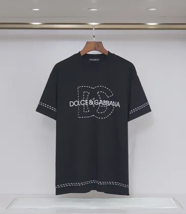 D&amp;G T-Shirts for MEN Black/White #A50038