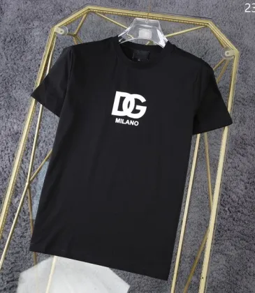 D&amp;G T-Shirts for MEN Black/White/Blue #A47081