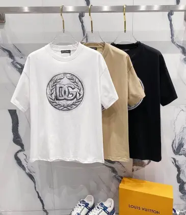 D&amp;G T-Shirts for MEN Black/White/Brown #A47072