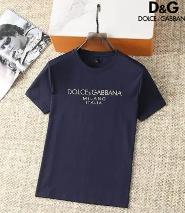D&amp;G T-Shirts for MEN Crew Neck Black/White/Grey/Dark Blue Printing logo letter  #A46470