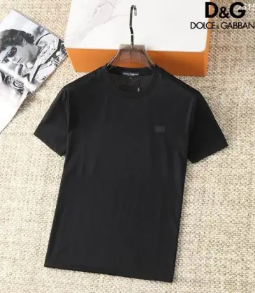 D&amp;G T-Shirts for MEN Solid Color Crew Neck #A46436