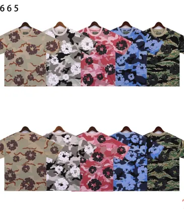 Denim Tears T-Shirts Camouflage cotton wreath short-sleeved S-XL  #A47464
