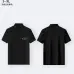4Dior T-shirts Polo for men Mercerized Black/White  #A46607