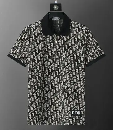 Dior T-shirts Polo for men printed full #A46604