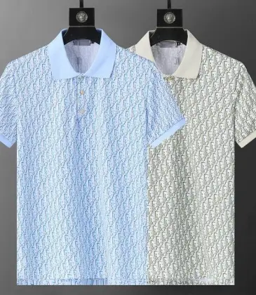 Dior T-shirts Polo for men printed full #A46605