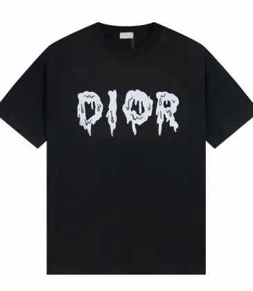 Dior T-shirts for men Black/White #A47044