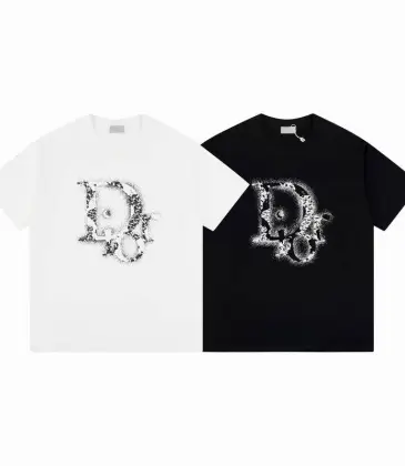 Dior T-shirts for men Black/White #A47048