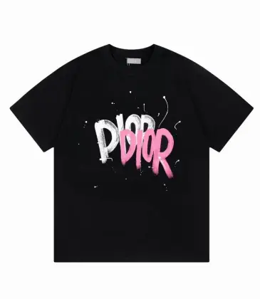 Dior T-shirts for men Black/White printing #A47054