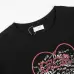 6Dior T-shirts for men Black/White printing #A47055