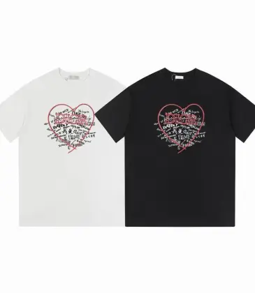 Dior T-shirts for men Black/White printing #A47055