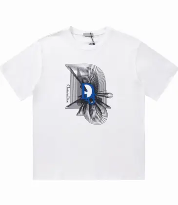 Dior T-shirts for men Black/White printing #A47057