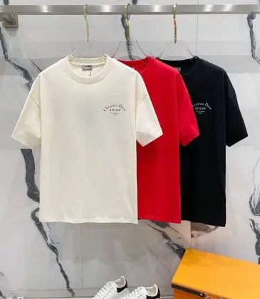 Dior T-shirts for men Black/White/Red #A47030