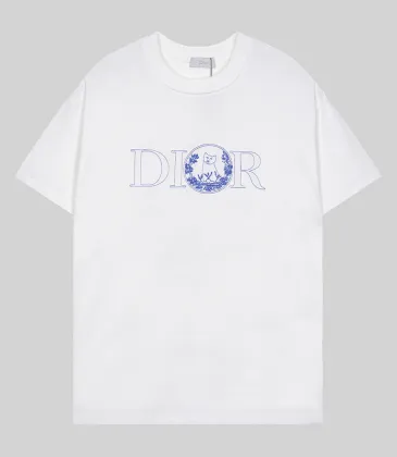 Dior T-shirts for men Blue/Black/White #A50219