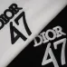 4Dior T-shirts for men Letter Printing 47 Black/White #A48650