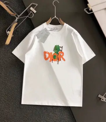 Dior T-shirts for men Orange logo #A46996