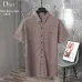 5Dior T-shirts for men Solid Color Buttons #A46594