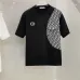 5Dior T-shirts for men Splicing flowers Black/White #A46423