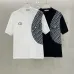 1Dior T-shirts for men Splicing flowers Black/White #A46423