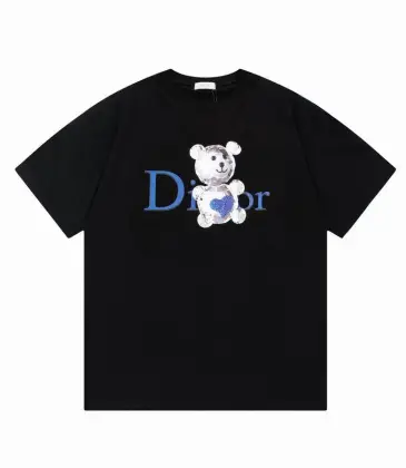 Dior T-shirts for men bear Black/White #A47038