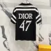 4Dior T-shirts for men stripe Black/White #A47016