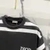 5Dior T-shirts for men stripe Black/White #A47016
