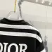 6Dior T-shirts for men stripe Black/White #A47016